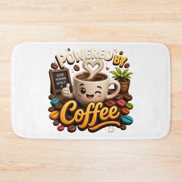 Item preview, Powered by coffee designed and sold by Tunarite.