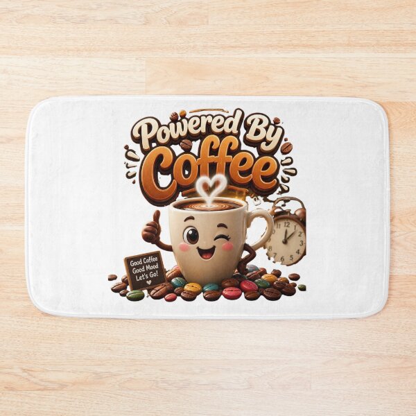 Item preview, Powered by coffee designed and sold by Tunarite.