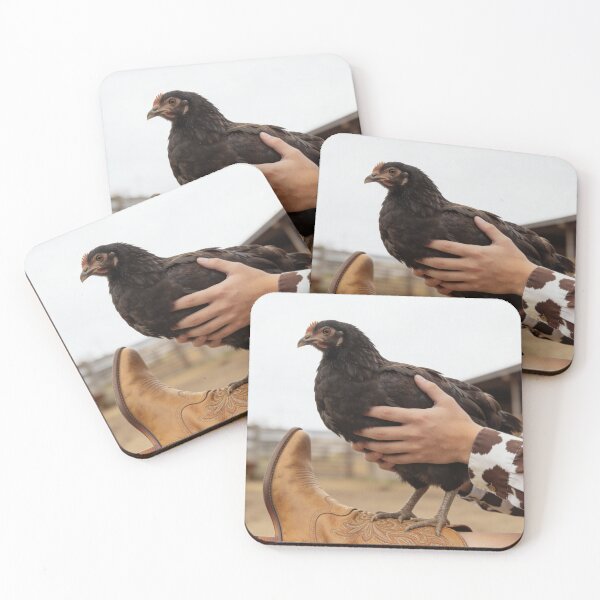 Item preview, Gift For Farmer Black Hen Artwork For Ranch Family Countryside Wall Decor Homestead Housewarming Present Rustic Western Farm Keepsake designed and sold by Kzara Visual.