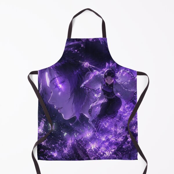 Item preview, Mystic Butterfly Swordswoman | Violet Fantasy Anime Aesthetic Wall Art designed and sold by Dyan4.