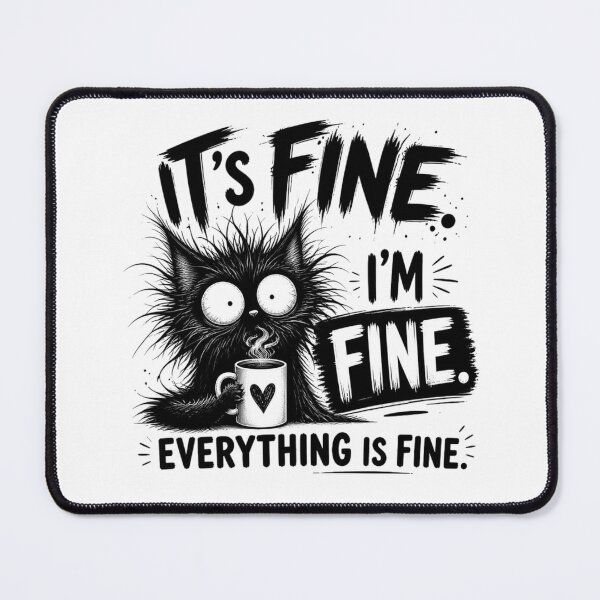 Item preview, It's Fine I'm Fine Everything Is Fine designed and sold by INKRebelGraphic.