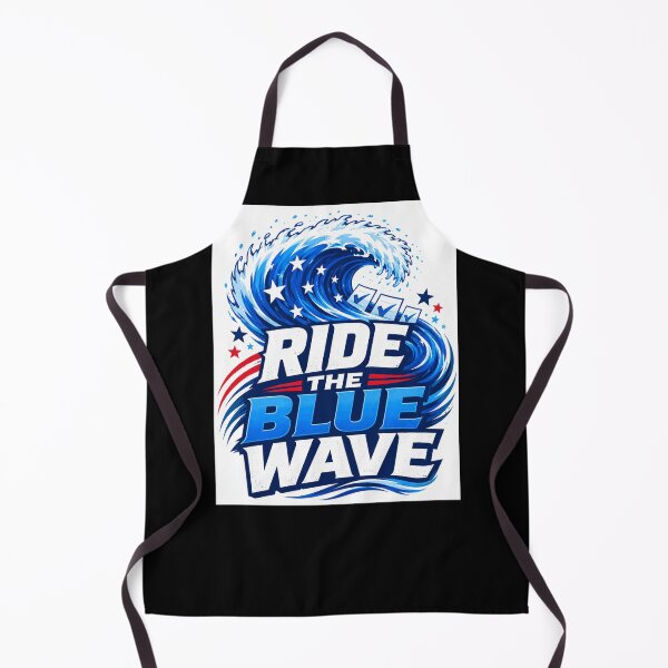 Item preview, Ride the Blue Wave – Vote Blue Political Design designed and sold by MySheetMusicArt.