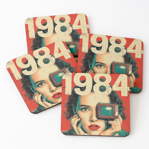 Item preview, 1984 Retro TV Portrait Poster designed and sold by MetzMaybell.