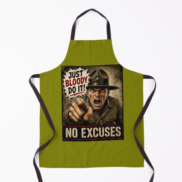 Item preview, Just Bloody Do It No Excuses Funny Drill Sergeant Design designed and sold by Hornace88studio.