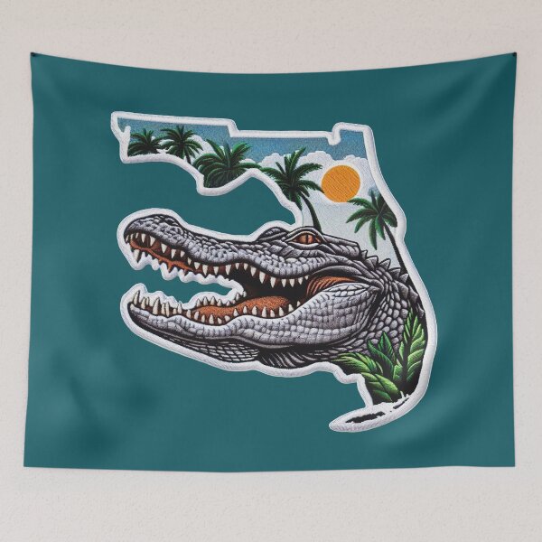 Item preview, Florida Alligator | Sunshine State Gator Illustration designed and sold by pixiedustpaint.