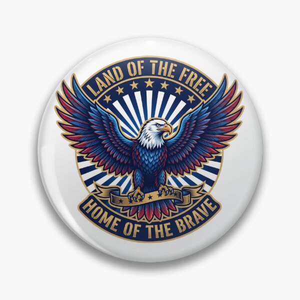 Item preview, Majestic Golden Eagle Emblem Land of Free designed and sold by pohapoha181.