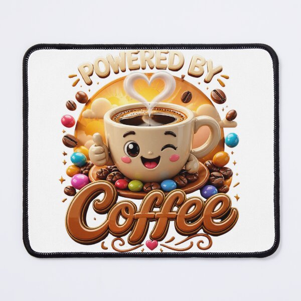 Item preview, Powered by coffee designed and sold by Tunarite.