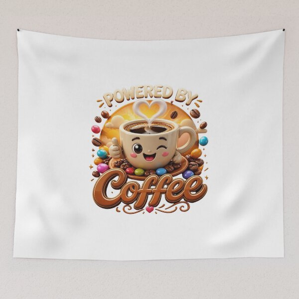 Item preview, Powered by coffee designed and sold by Tunarite.