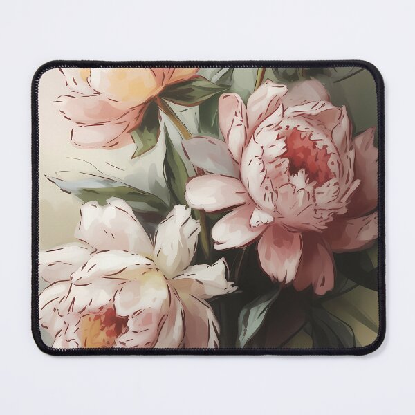 Item preview, Blush Pink Peonies Oil Painting Bouquet designed and sold by SellingWSarah17.