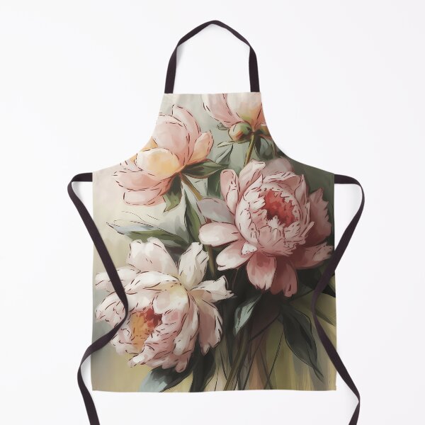 Item preview, Blush Pink Peonies Oil Painting Bouquet designed and sold by SellingWSarah17.