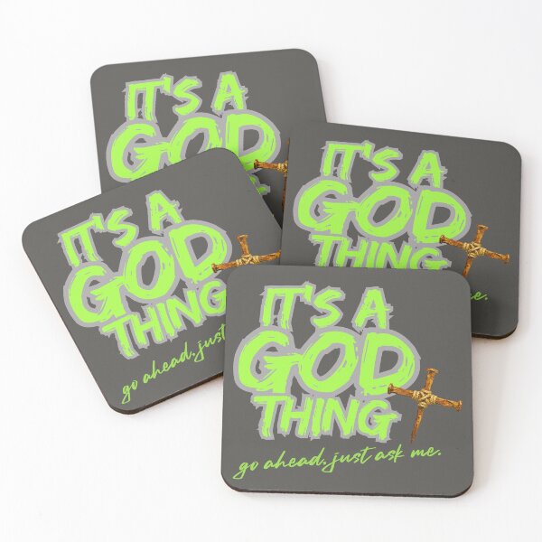 Item preview, It's a GOD thing - lime designed and sold by Cane & Abel Creations ..