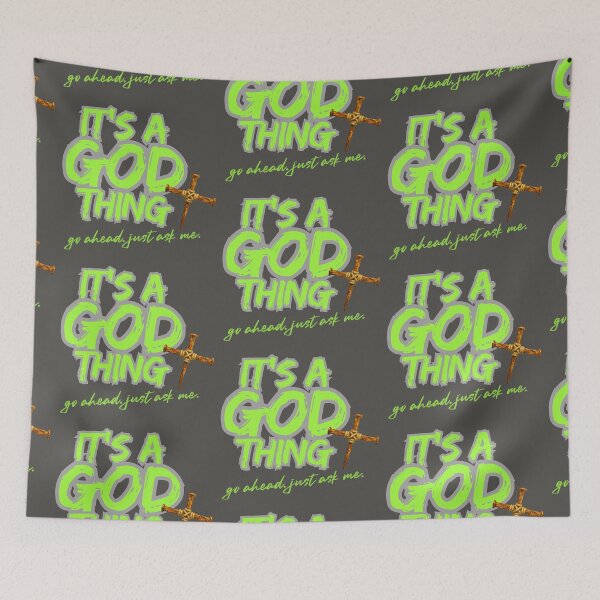 Item preview, It's a GOD thing - lime designed and sold by Cane & Abel Creations ..