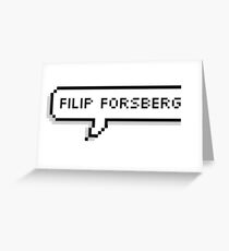 Filip Forsberg Speech Bubble Greeting Card