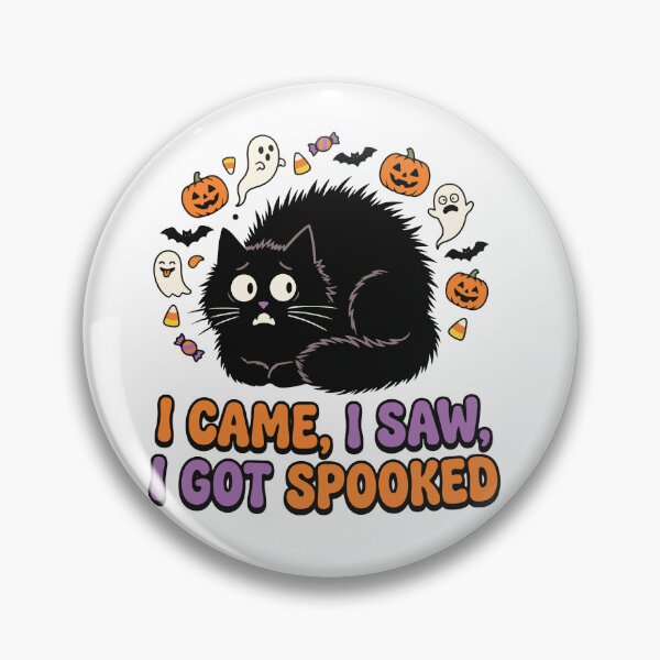 Item preview, I Came I Saw I Got Spooked Cat designed and sold by AliveStyle.