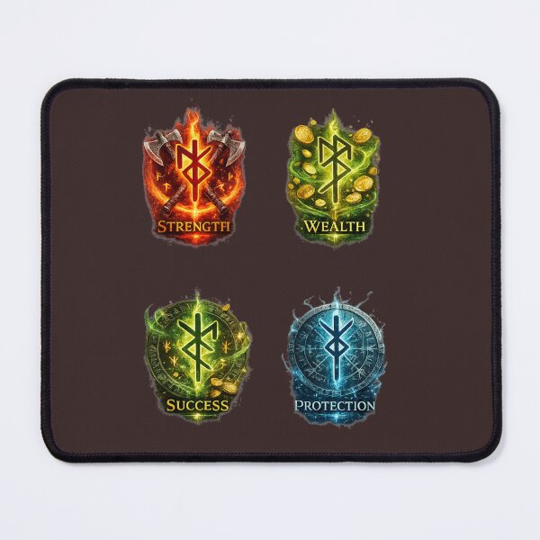 Item preview, Strength Wealth Success Protection Bind Rune Set designed and sold by Sksticker991.
