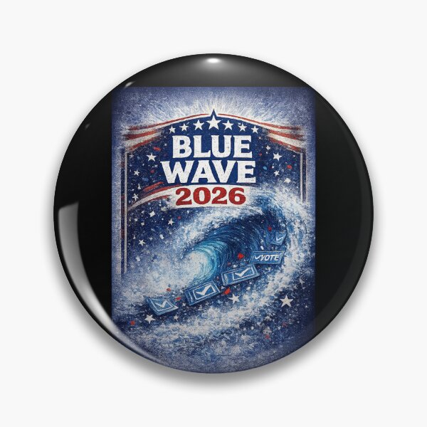 Item preview, Blue Wave 2026 – Vote Blue Political Election Design designed and sold by MySheetMusicArt.