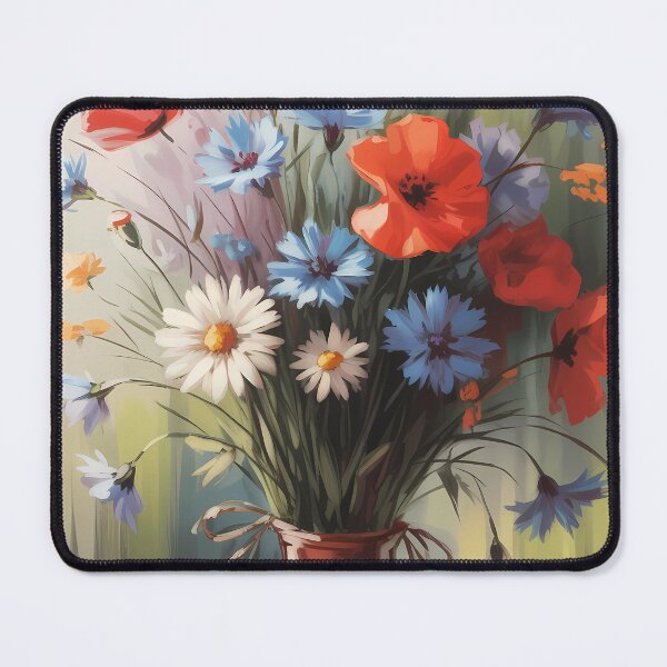 Item preview, Wildflower Bouquet Oil Painting in Rustic Vase designed and sold by SellingWSarah17.