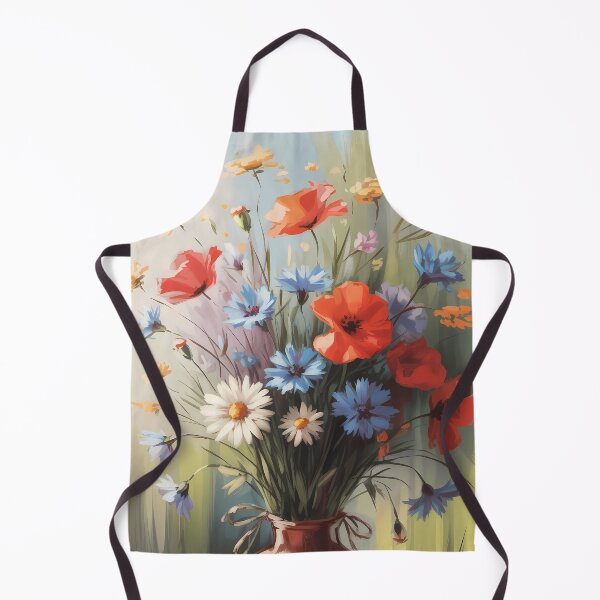 Item preview, Wildflower Bouquet Oil Painting in Rustic Vase designed and sold by SellingWSarah17.