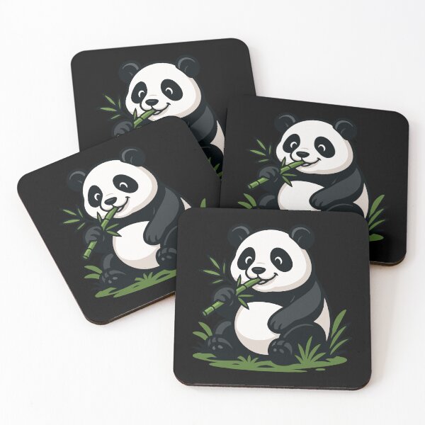 Item preview, Cute Panda Eating Bamboo Kawaii Art designed and sold by Nadiename.