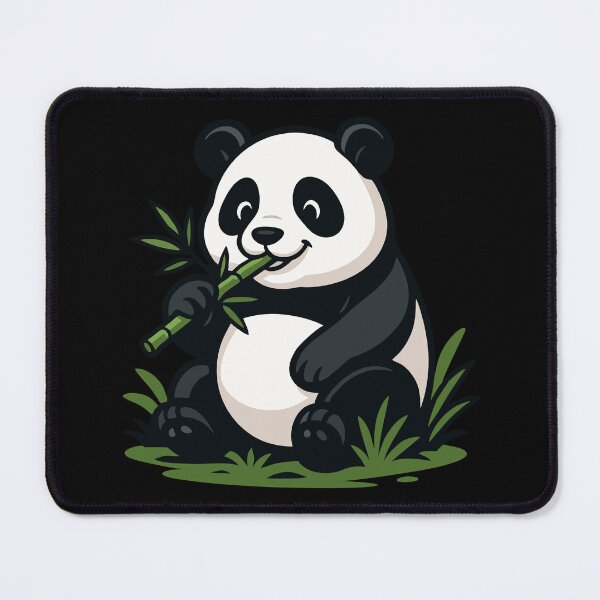 Item preview, Cute Panda Eating Bamboo Kawaii Art designed and sold by Nadiename.
