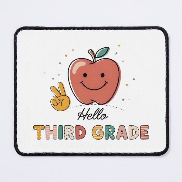 Item preview, Hello Third Grade Cute Apple Back to School designed and sold by dragonbol023.