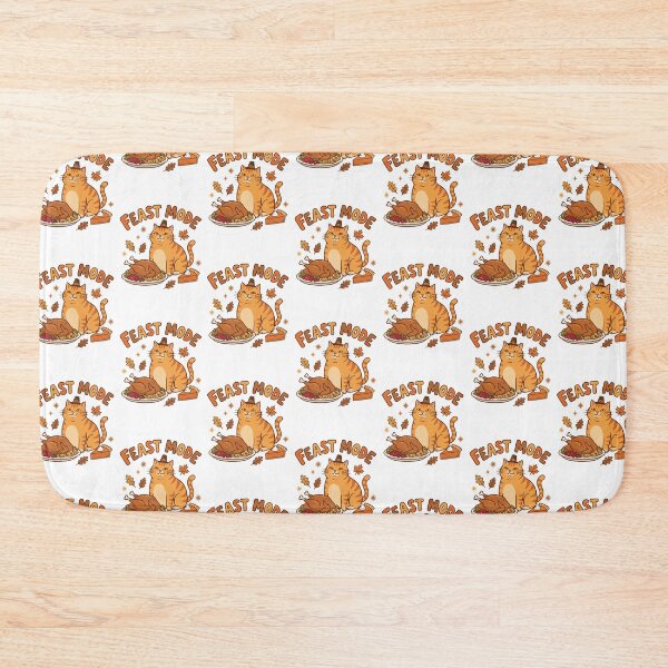 Item preview, Feast Mode Thanksgiving Cat designed and sold by AliveStyle.