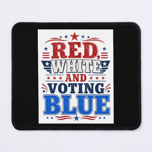 Item preview, Red, White and Voting Blue – Patriotic Political Design designed and sold by MySheetMusicArt.