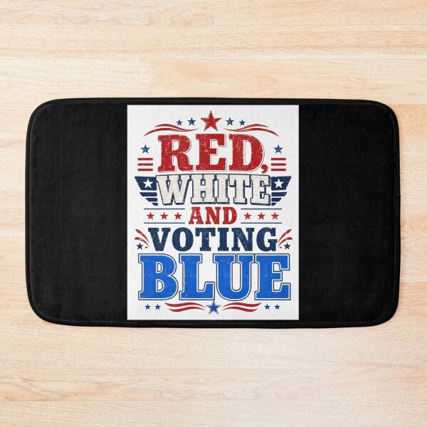 Item preview, Red, White and Voting Blue – Patriotic Political Design designed and sold by MySheetMusicArt.