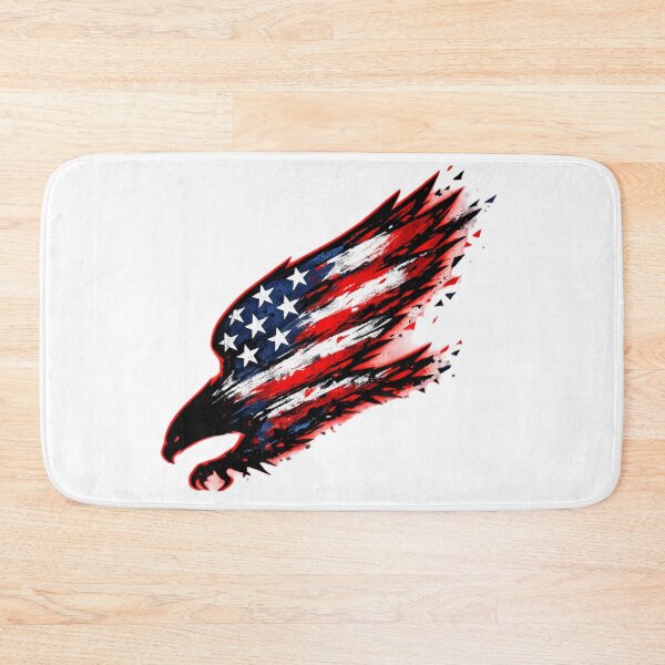 Item preview, Fractured Flag Eagle Modern Patriotic Art designed and sold by pohapoha181.