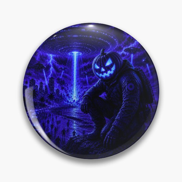 Item preview, Headless Horseman Midnight Invasion – Alien Apocalypse Fantasy Art designed and sold by TheHorsemanRidesAgain.