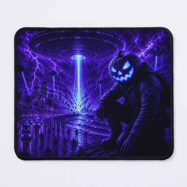 Item preview, Headless Horseman Midnight Invasion – Alien Apocalypse Fantasy Art designed and sold by TheHorsemanRidesAgain.