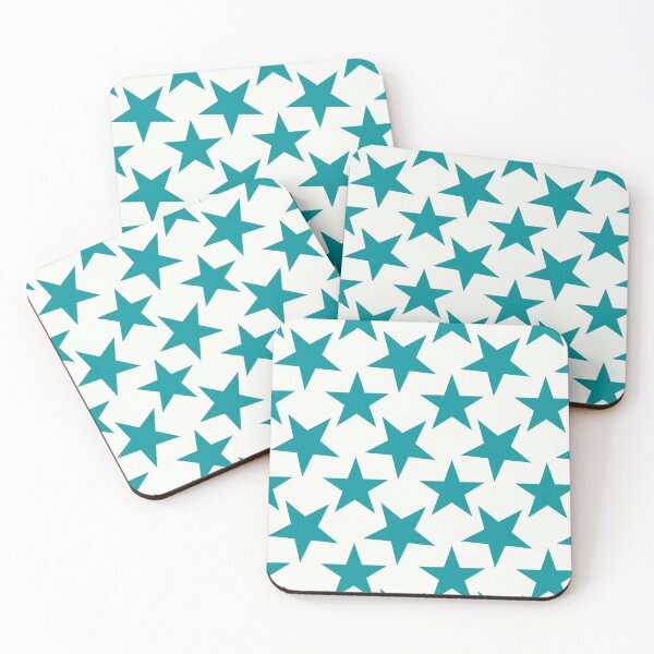 Item preview, Teal Star Pattern | Calm Turquoise and White Stars | Minimalist Teal Star | Soft Turquoise Star Pattern | Modern Teal Star Print | Cute Teal Starry Design | Classic Star Shape Pattern designed and sold by VivaFy.