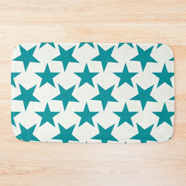 Item preview, Teal Star Pattern | Calm Turquoise and White Stars | Minimalist Teal Star | Soft Turquoise Star Pattern | Modern Teal Star Print | Cute Teal Starry Design | Classic Star Shape Pattern designed and sold by VivaFy.