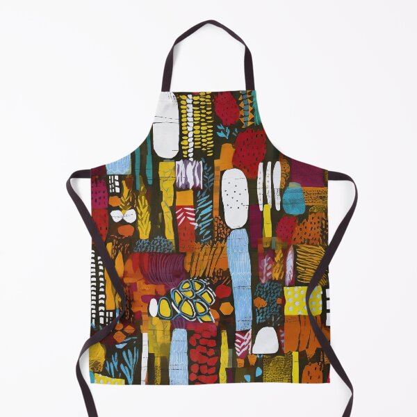 Item preview, Hippie 1960's Retro Red, Mustard And Black Abstract designed and sold by DEC02.