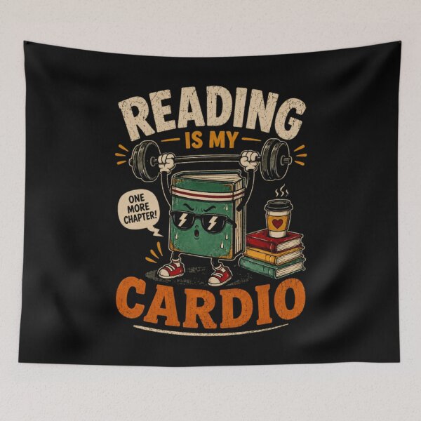Item preview, Reading Is My Cardio designed and sold by StockAnime.