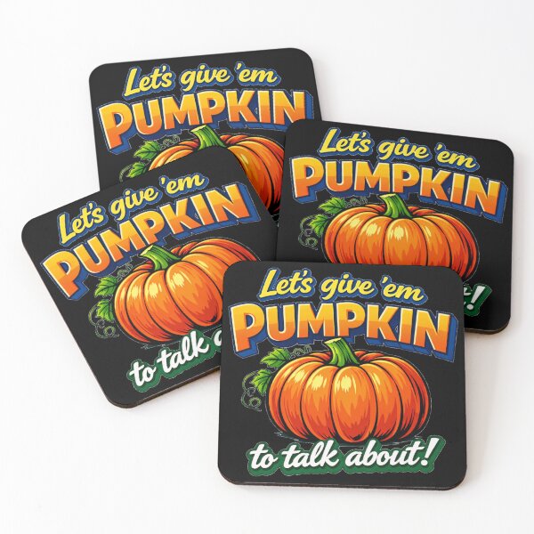 Item preview, Lets Give Em Pumpkin To Talk About Cute Green Script Fall Pun designed and sold by DeliaDesignsCo.