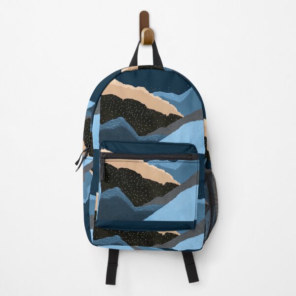 Item preview, Turquoise Blue, Aqua, And Black Mountain Landscape Abstract designed and sold by DEC02.