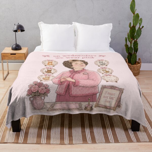 Item preview, Wednesdays We Wear Pink Cat Lady (Dolores) designed and sold by pixiedustpaint.