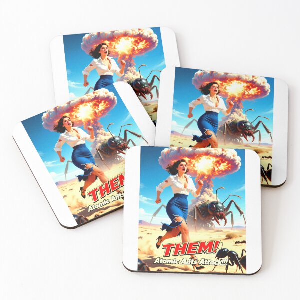 Item preview, THEM! Retro Sci-Fi Movie Poster designed and sold by retro-rockets.