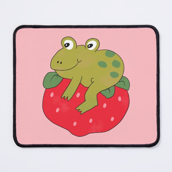 Item preview, Frog on Strawberry (Red) designed and sold by yellowflowerhut.