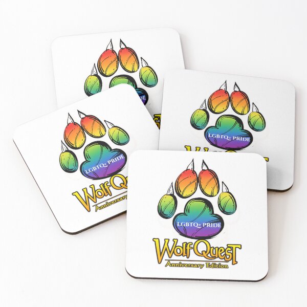 Item preview, Wolfquest Paw Print: LGBTQ+ Pride designed and sold by TheNightKeepersTale.