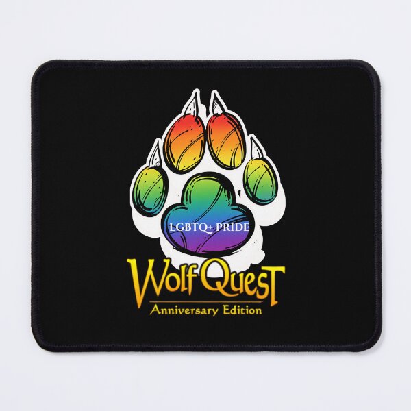 Item preview, Wolfquest Paw Print: LGBTQ+ Pride designed and sold by TheNightKeepersTale.