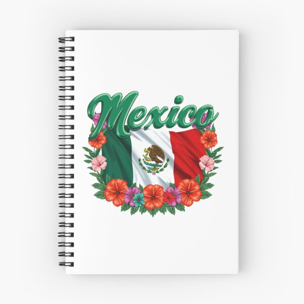 Item preview, Mexico Waving Flag Floral Typography Art designed and sold by Oddifys.