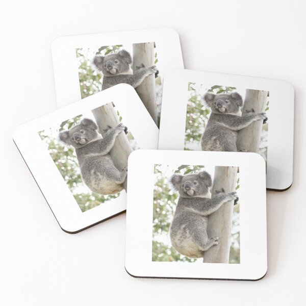 Item preview, Cute Koala Hugging Tree Wildlife Photo designed and sold by FawnPurpleHeart.