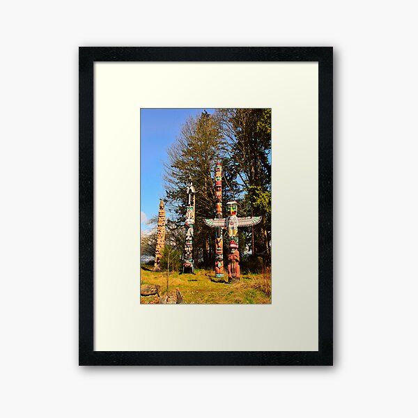 Totem Poles Framed Art Print