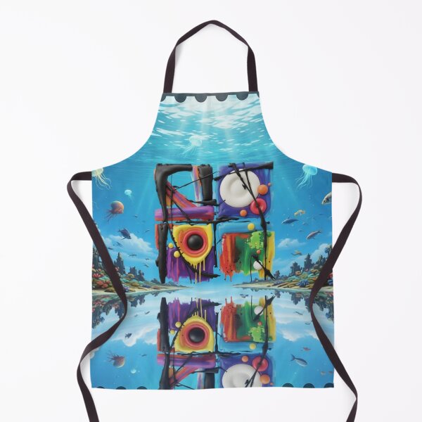 Item preview, playful disorder C sky ocean stamp colorful surreal nature abstract stamp designed and sold by SmashingDeals.
