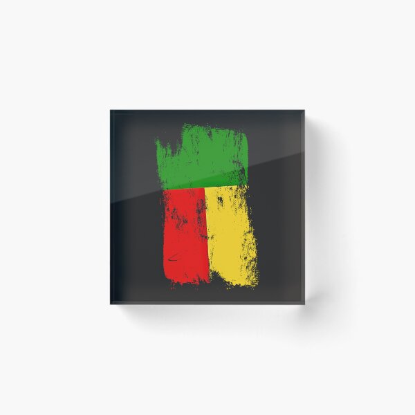 Item preview, Benin Flag Grunge Brushstroke - Beninese Pride designed and sold by Danny-Arts1.