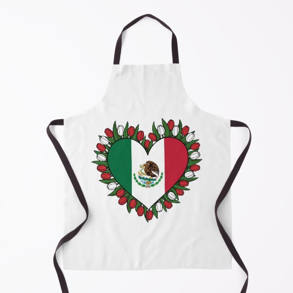 Item preview, Mexico Flag Heart Floral Wreath designed and sold by Oddifys.