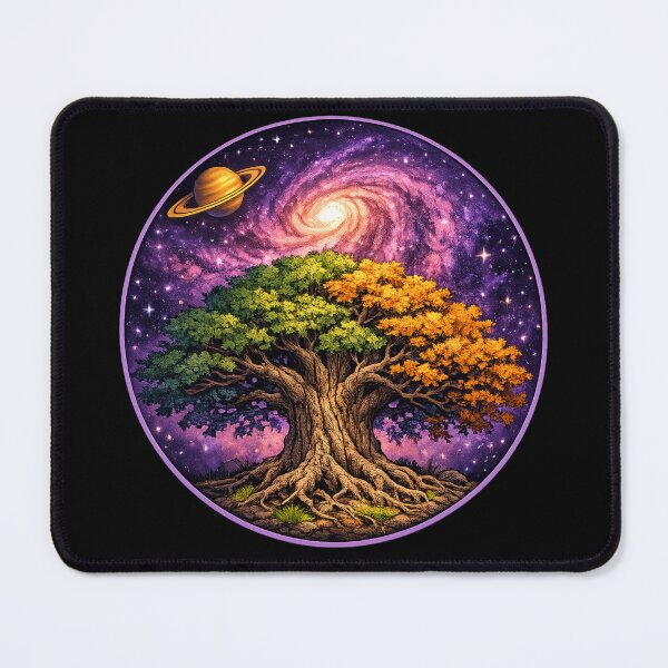 Item preview, Cosmic Ancient Tree Galaxy Illustration designed and sold by ArtoryWorks.