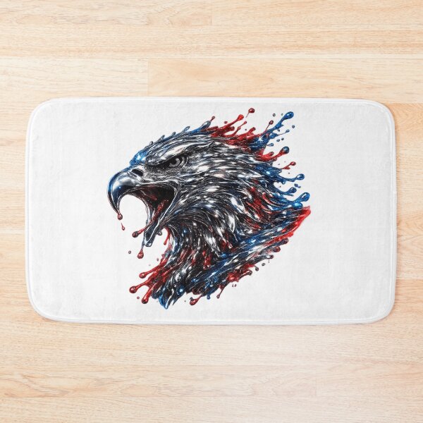 Item preview, Liquid Chrome Eagle 3D Patriotic Art designed and sold by pohapoha181.